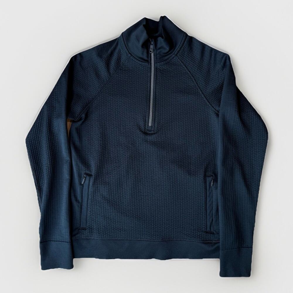 Lululemon Engineered Warmth Half Zip Women's 6 Black Pullover Athleisure Workout